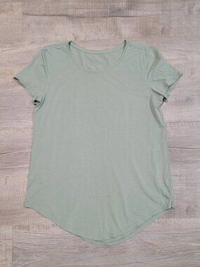 Lululemon Love Crew Neck Pima Cotton Short Sleeve T Shirt Size 4 Light Green
